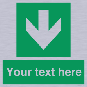 Safe condition Custom arrow down sign